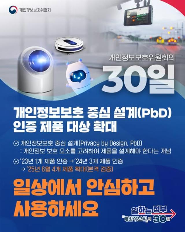 개인정보보호 중심 설계(PbD) 인증 제품, 일상에서 안심하고 사용하세요✨