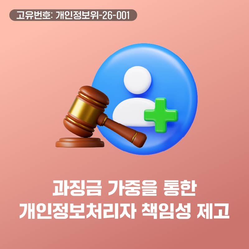 과징금 가중을 통한 개인정보처리자 책임성 제고
